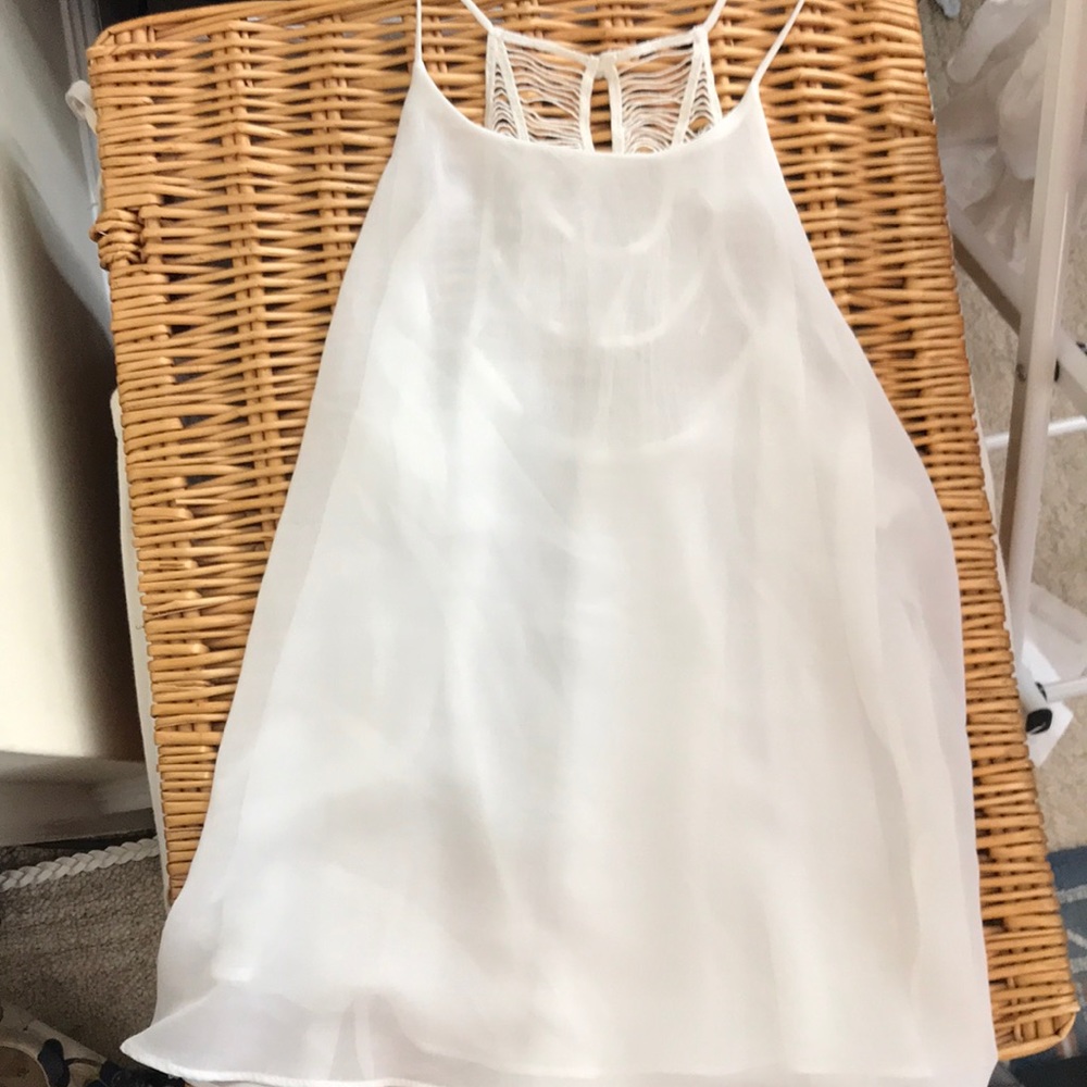 White tank top blouse